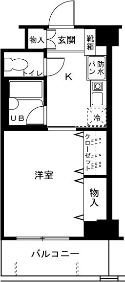 アーバンハイツ土志田 410号室 間取り