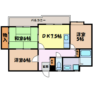 ヴィラ白壁 間取り図