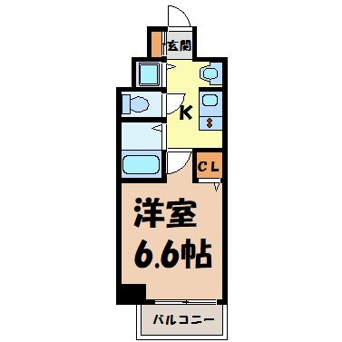 プレサンスＳＡＫＡＥ白川公園 間取り図