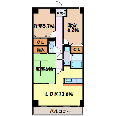 覚王山センタービル 間取り
