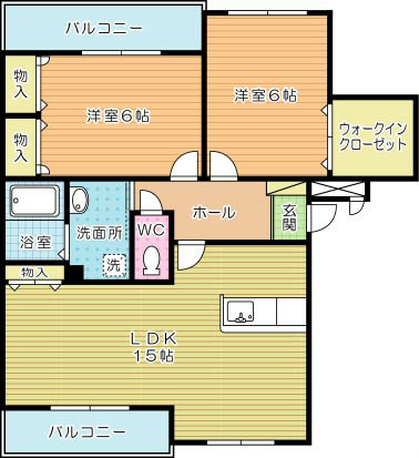 プレステージ葉山Ⅱ 203号室 間取り