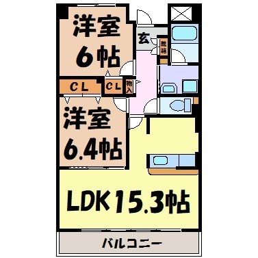 ラパス大井橋 間取り図