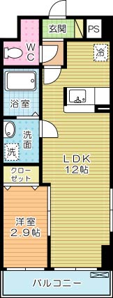 アイランド中津口 501号室 間取り