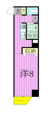 グランドルチェ1 403号室 間取り