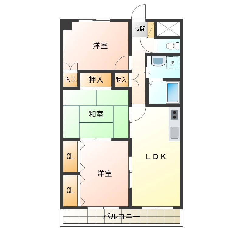 メゾングリーンモールⅠ 間取り図