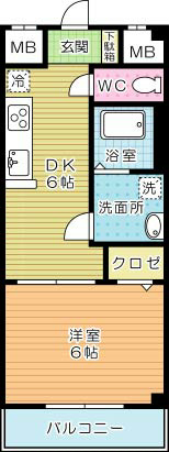 ナーセリーＫ２ 103号室 間取り