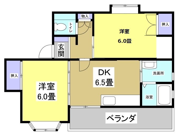 サンワハイツⅡ 間取り図