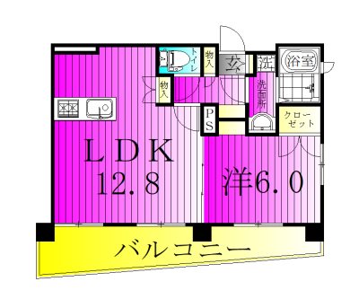 MERIDIAN ANNEX 101号室 間取り