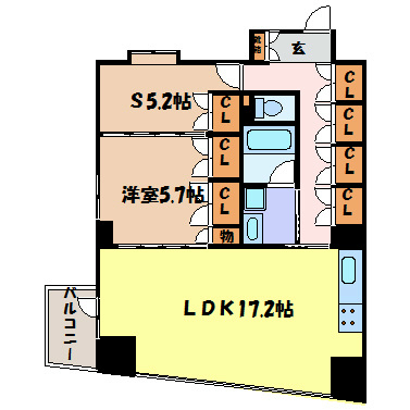 エスティメゾン葵 間取り図