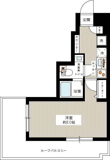 ＸＥＢＥＣ池上Ⅱ 0501号室 間取り