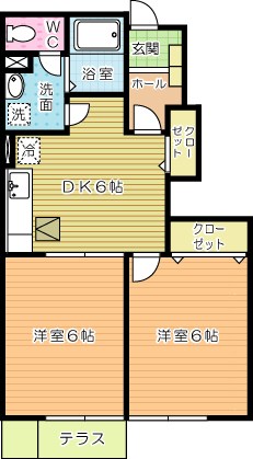 ドゥーアヴニールＡ 103号室 間取り