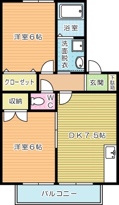 ハイカムール湯川  202号室 間取り