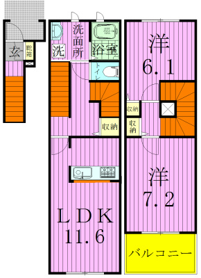 パークアヴェニュー１番館 206号室 間取り
