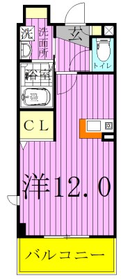 コモドパークハウス 204号室 間取り