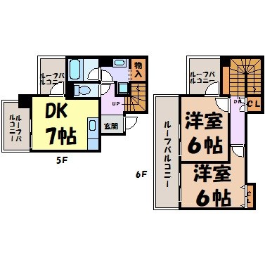 レスカール白金 間取り図