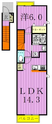 アーバンウィンズⅥ 201号室 間取り