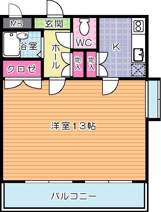 第８エルザビル 701号室 間取り