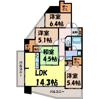 ベレーサ鶴舞公園 間取り図