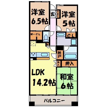 SS.FLAT桜山 間取り図