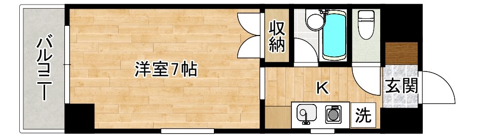 village kokura（ヴィラージュ小倉） 201号室 間取り