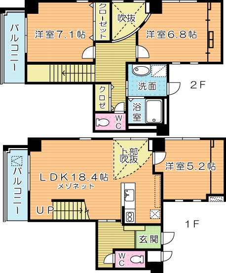 1410号室 間取り