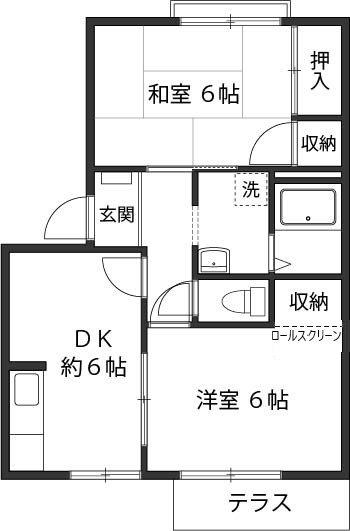 北の台クリーンハイツＢ 間取り図