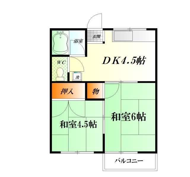 ハイネス堀の内 間取り図