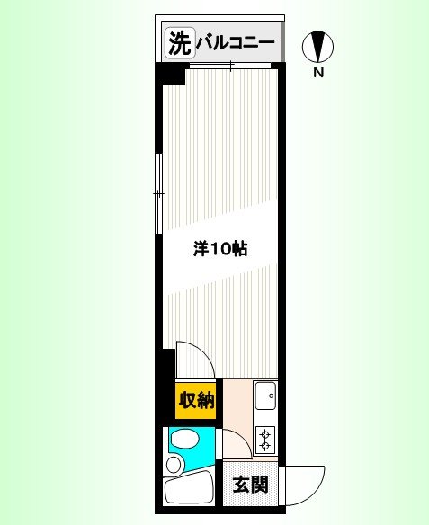 笹本ビル 501号室 間取り