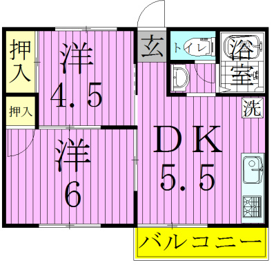 ペリーハイム新松戸 102号室 間取り