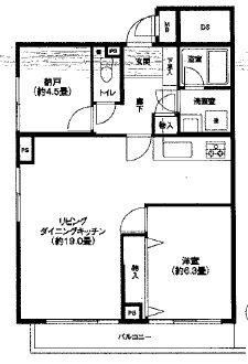 フレール宮の坂 304号室 間取り