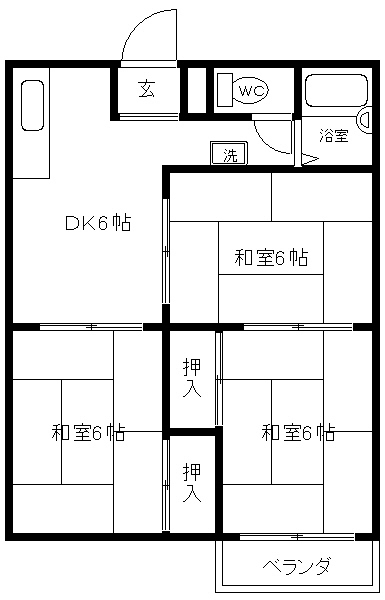 グリーンハイツ西尾　 間取り