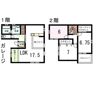 クライフＯＮＥ桂芝ノ下町　2号地  間取り図