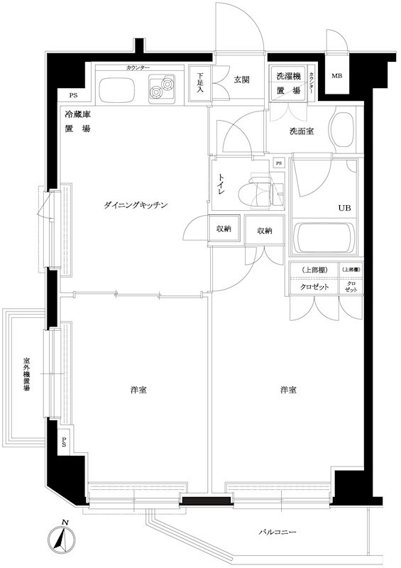 ルーブル中野本町 間取り図