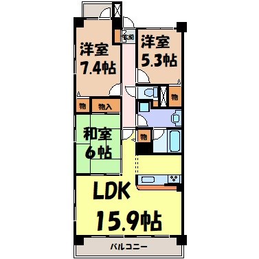 グランドール泉 間取り図