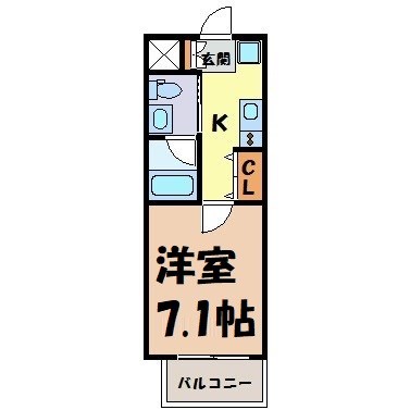 エルザビル名古屋駅前 間取り図