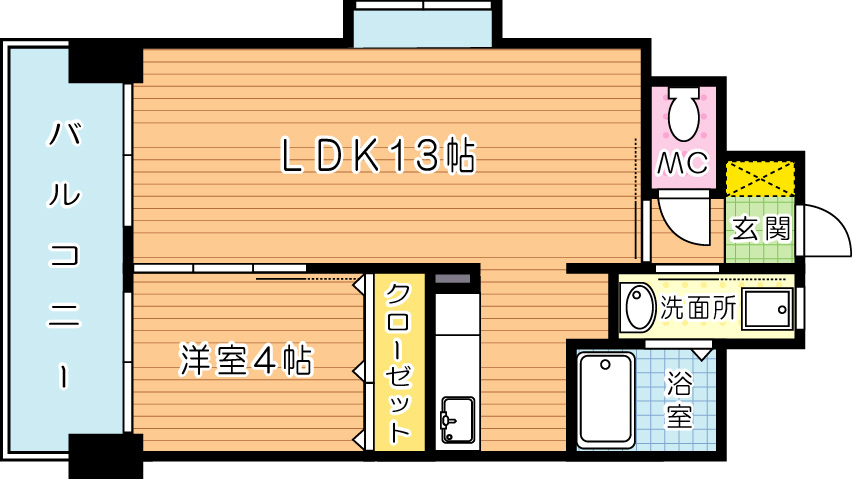 戸畑駅前銀座ビル 905号室 間取り