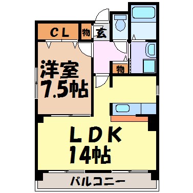 アヴァンセドミール 間取り図