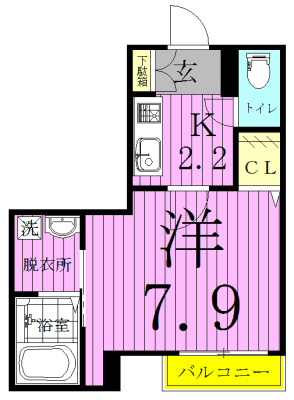103号室 間取り