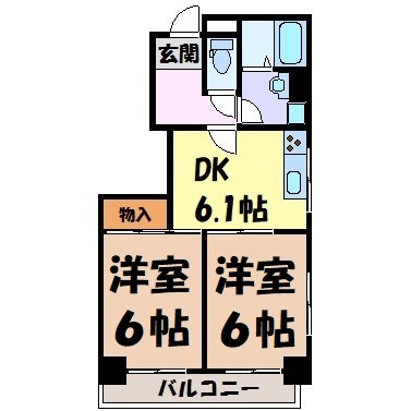 レスカール白金 間取り図
