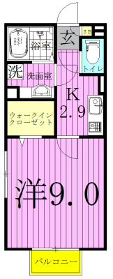 ラ・グラシューズ 101号室 間取り