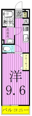 リブリ・ジュネスⅡ 201号室 間取り