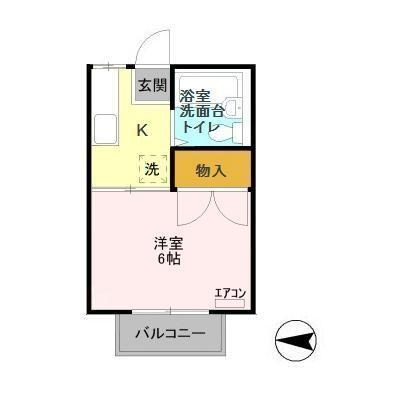 メゾンエクシード 203号室 間取り