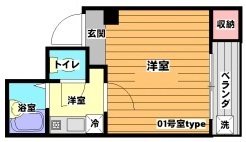 千里山弐番館 間取り図