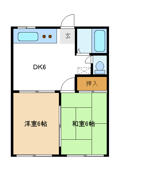 サンセリテくらなみA（マンスリーマンション） 間取り