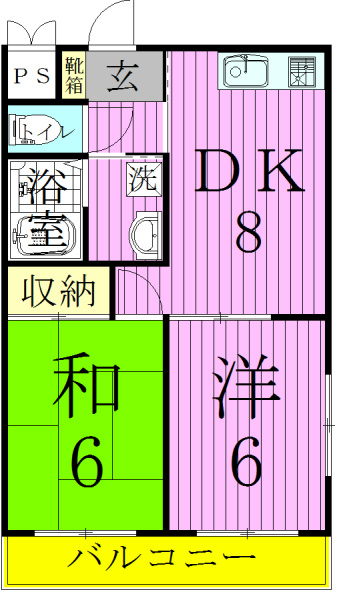 ラフィーヌ・池田５番館 405号室 間取り