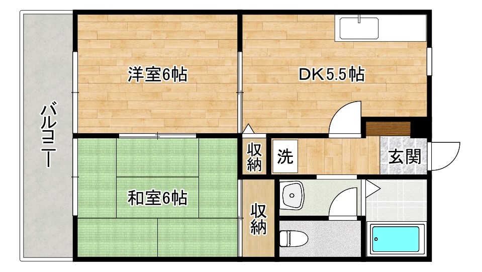 ウィンディア赤坂Ｂ 102号室 間取り