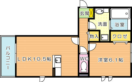 イース黒崎 間取り図