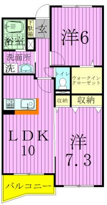 302号室 間取り