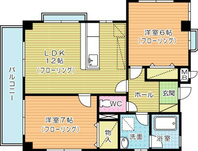 ドゥマリアージュ 201号室 間取り