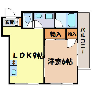 オーシャンハイツ栄 間取り図